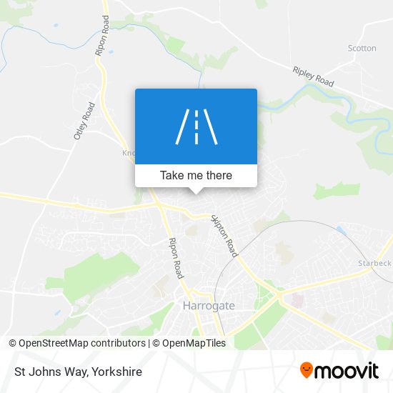 St Johns Way map