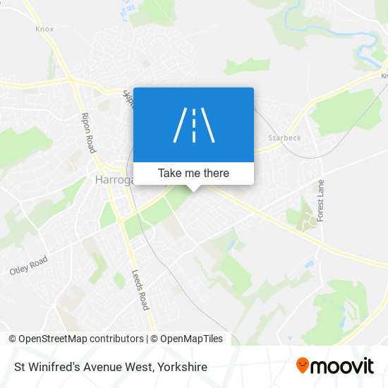 St Winifred's Avenue West map