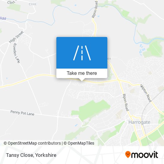 Tansy Close map