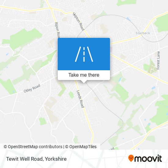 Tewit Well Road map