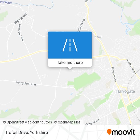 Trefoil Drive map