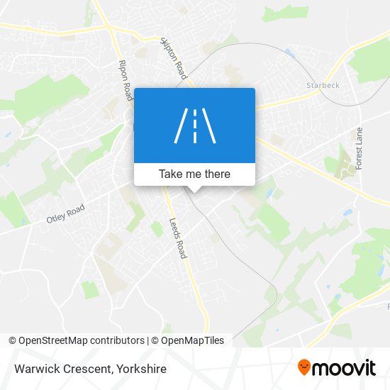 Warwick Crescent map