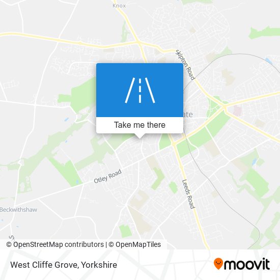 West Cliffe Grove map
