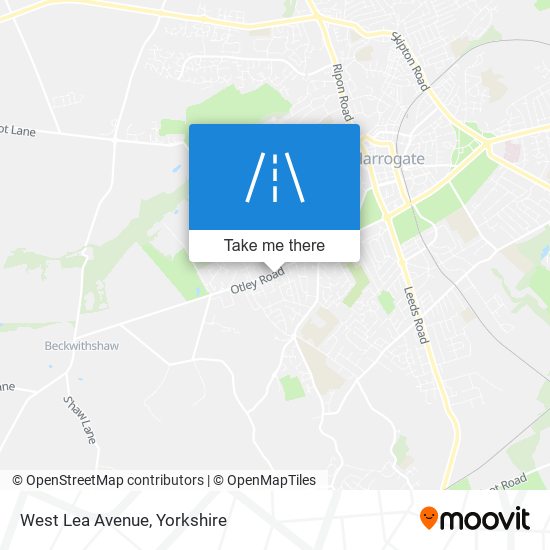 West Lea Avenue map
