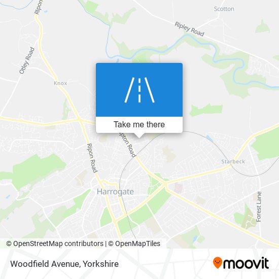 Woodfield Avenue map
