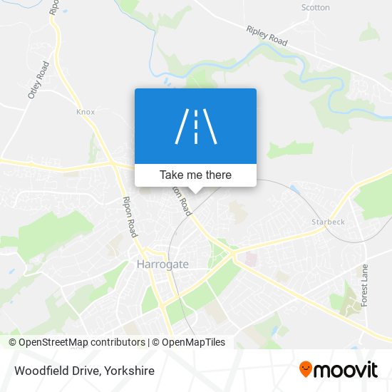 Woodfield Drive map