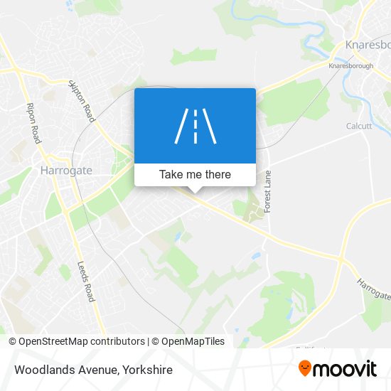 Woodlands Avenue map