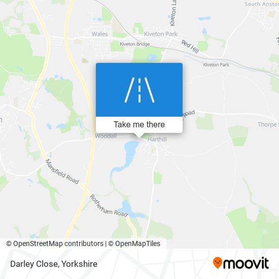 Darley Close map