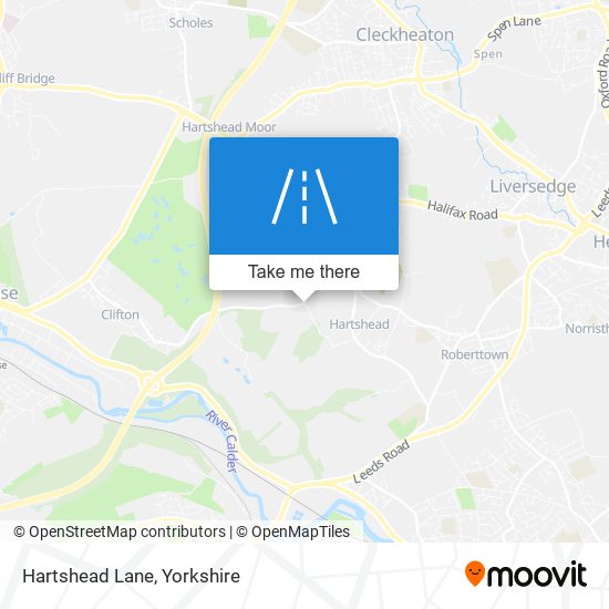 Hartshead Lane map