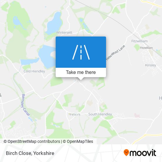 Birch Close map