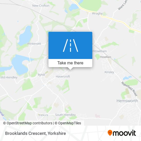 Brooklands Crescent map