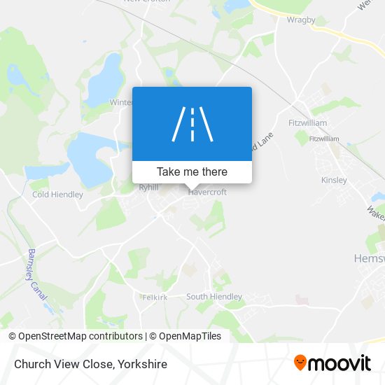 Church View Close map