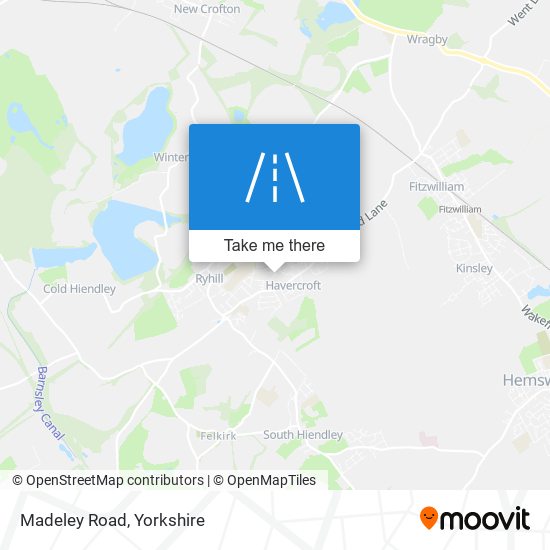 Madeley Road map