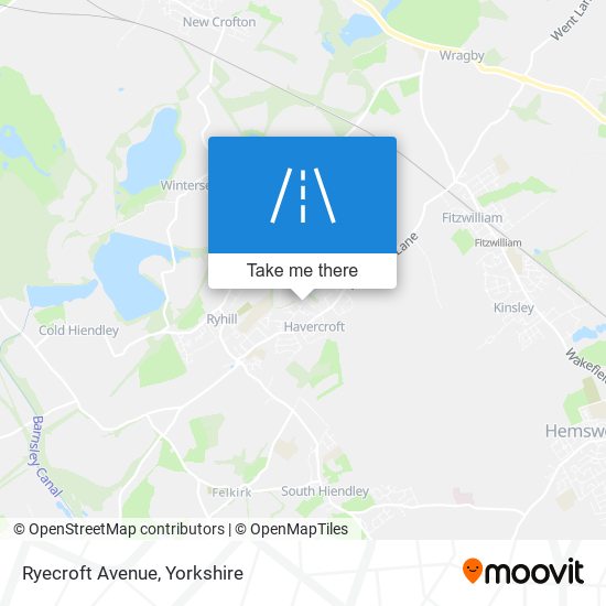 Ryecroft Avenue map