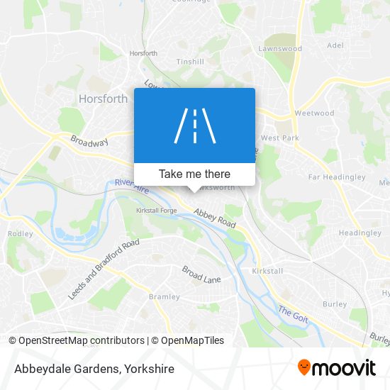 Abbeydale Gardens map