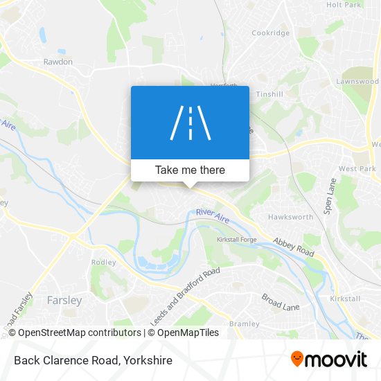Back Clarence Road map