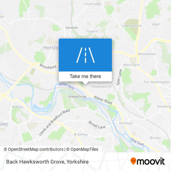 Back Hawksworth Grove map