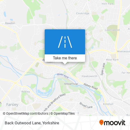 Back Outwood Lane map