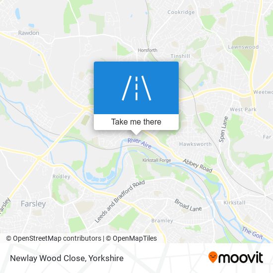 Newlay Wood Close map