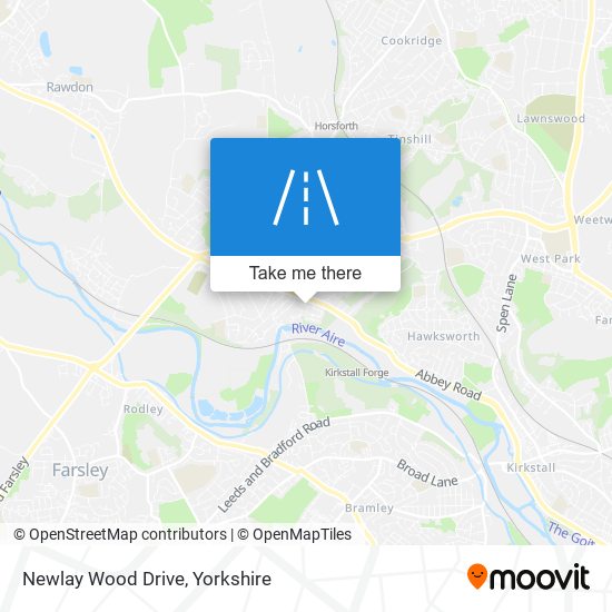 Newlay Wood Drive map