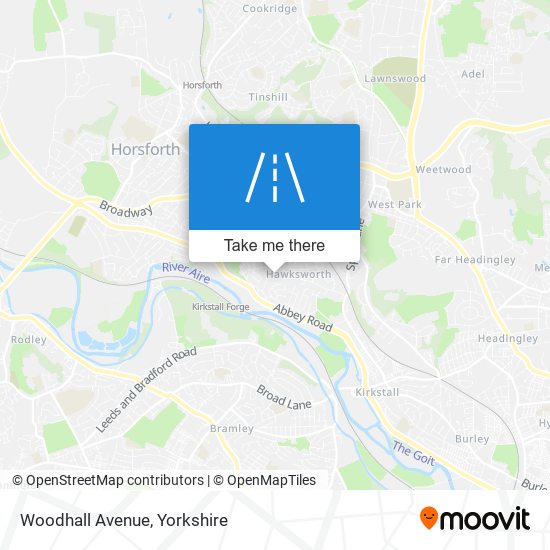 Woodhall Avenue map