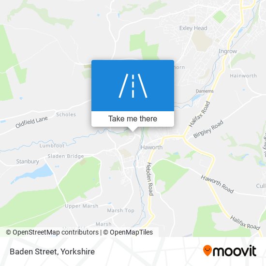 Baden Street map