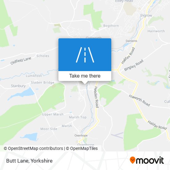 Butt Lane map