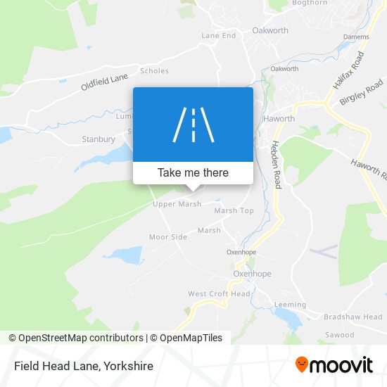 Field Head Lane map