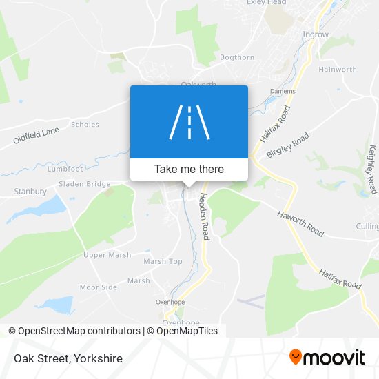 Oak Street map