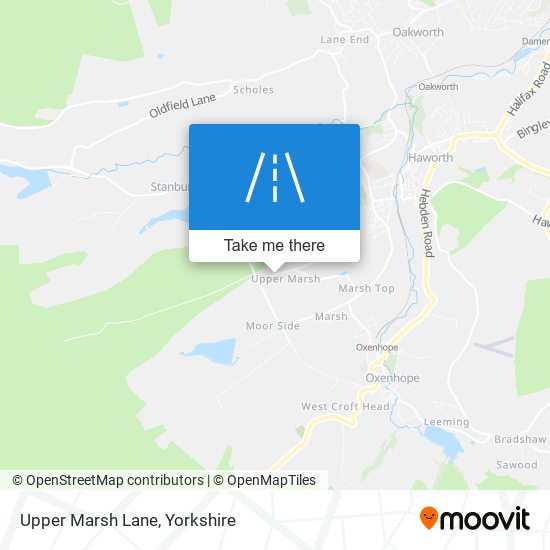 Upper Marsh Lane map