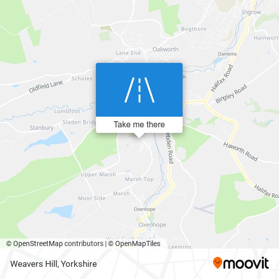 Weavers Hill map