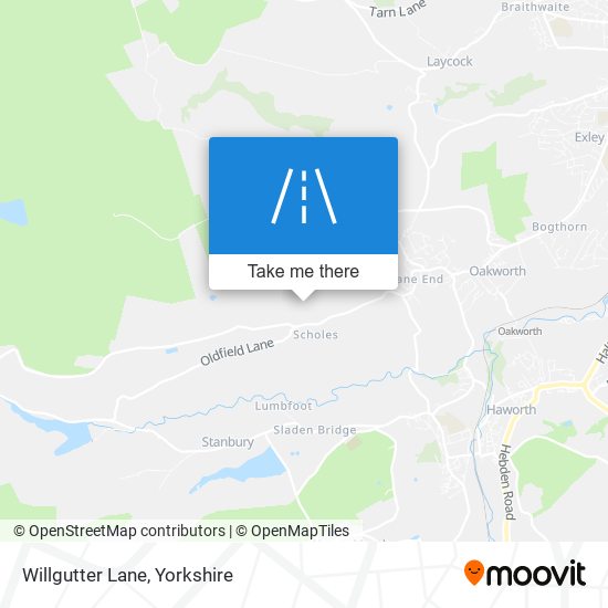 Willgutter Lane map