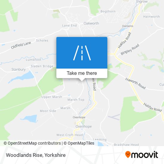 Woodlands Rise map