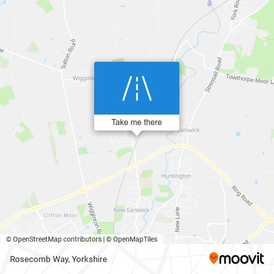 Rosecomb Way map