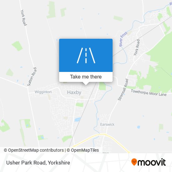 Usher Park Road map