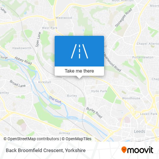 Back Broomfield Crescent map