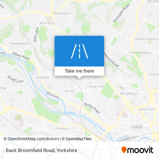 Back Broomfield Road map