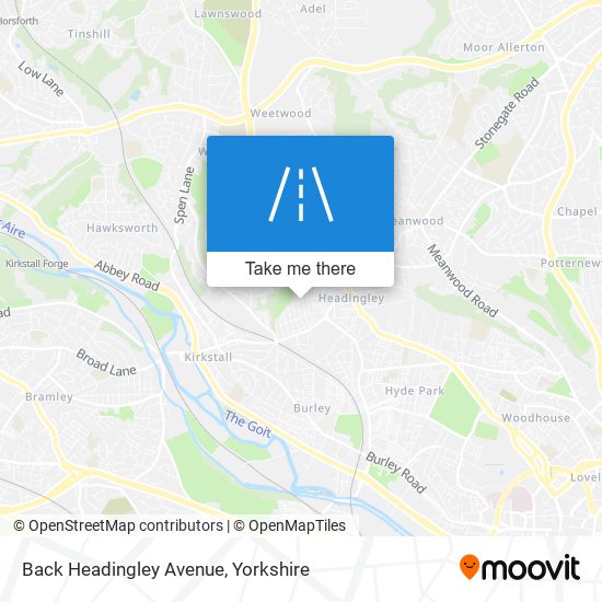 Back Headingley Avenue map