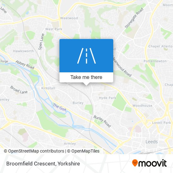 Broomfield Crescent map