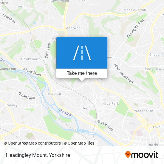 Headingley Mount map