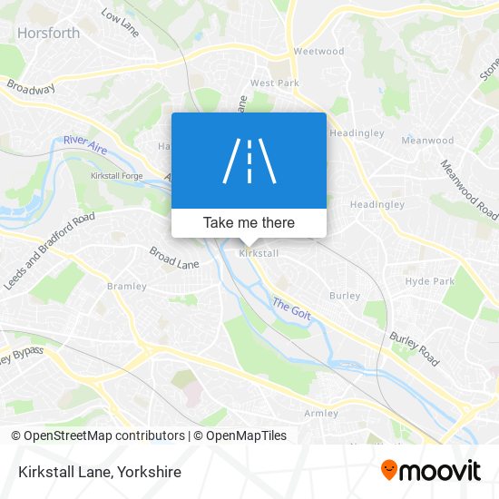Kirkstall Lane map