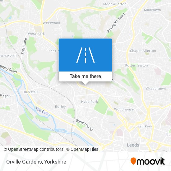 Orville Gardens map