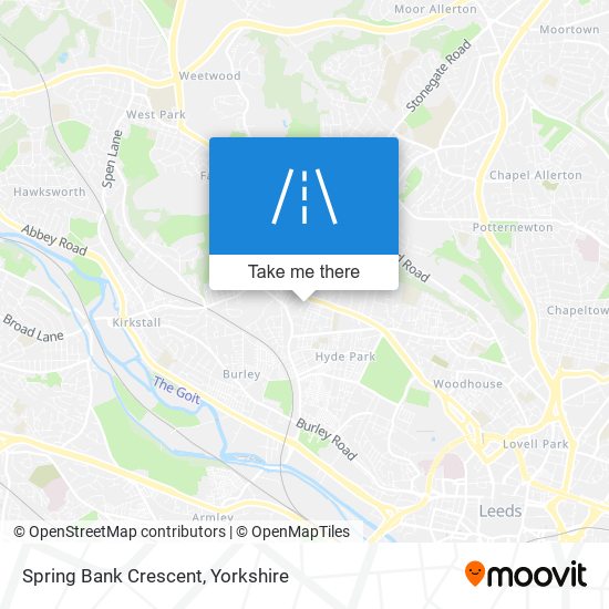 Spring Bank Crescent map