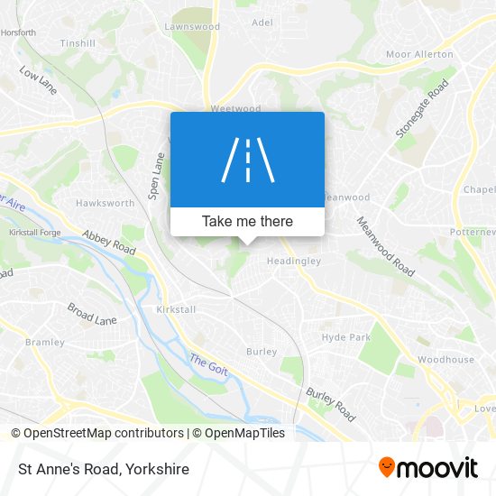 St Anne's Road map