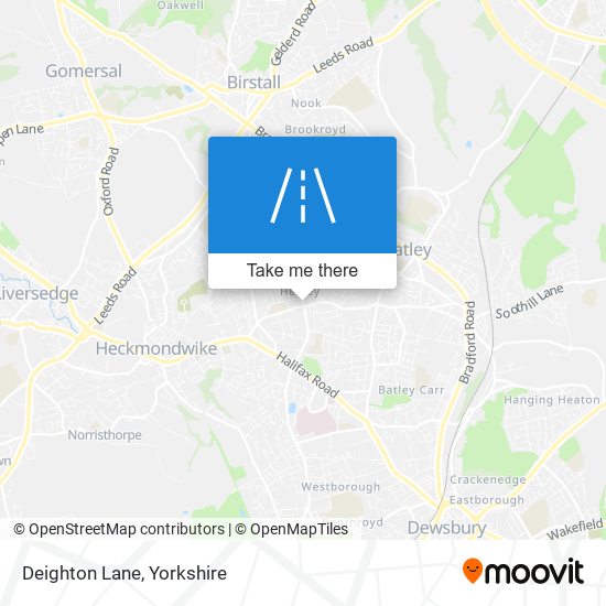Deighton Lane map