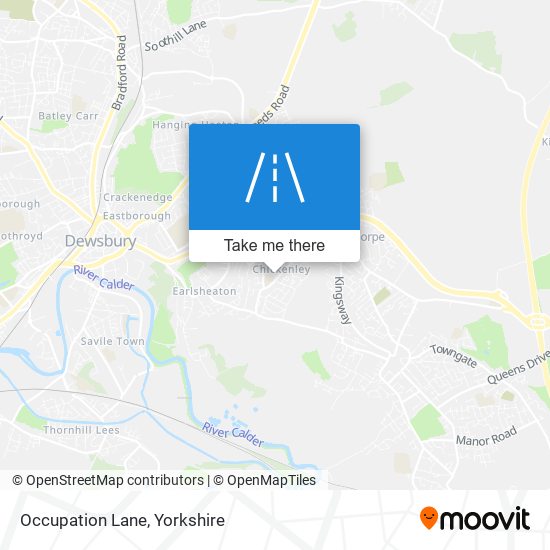 Occupation Lane map