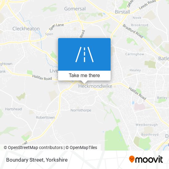 Boundary Street map