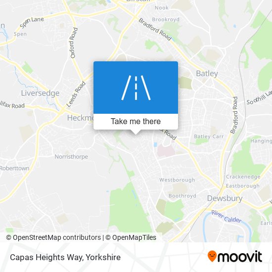 Capas Heights Way map