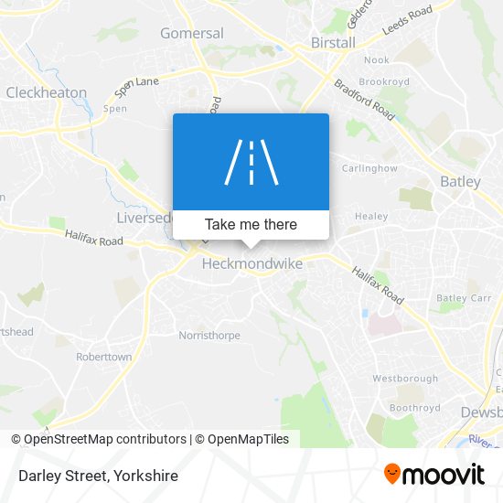 Darley Street map