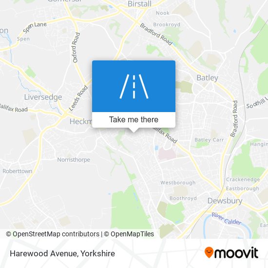 Harewood Avenue map